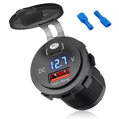 48w usb c car charger socket
