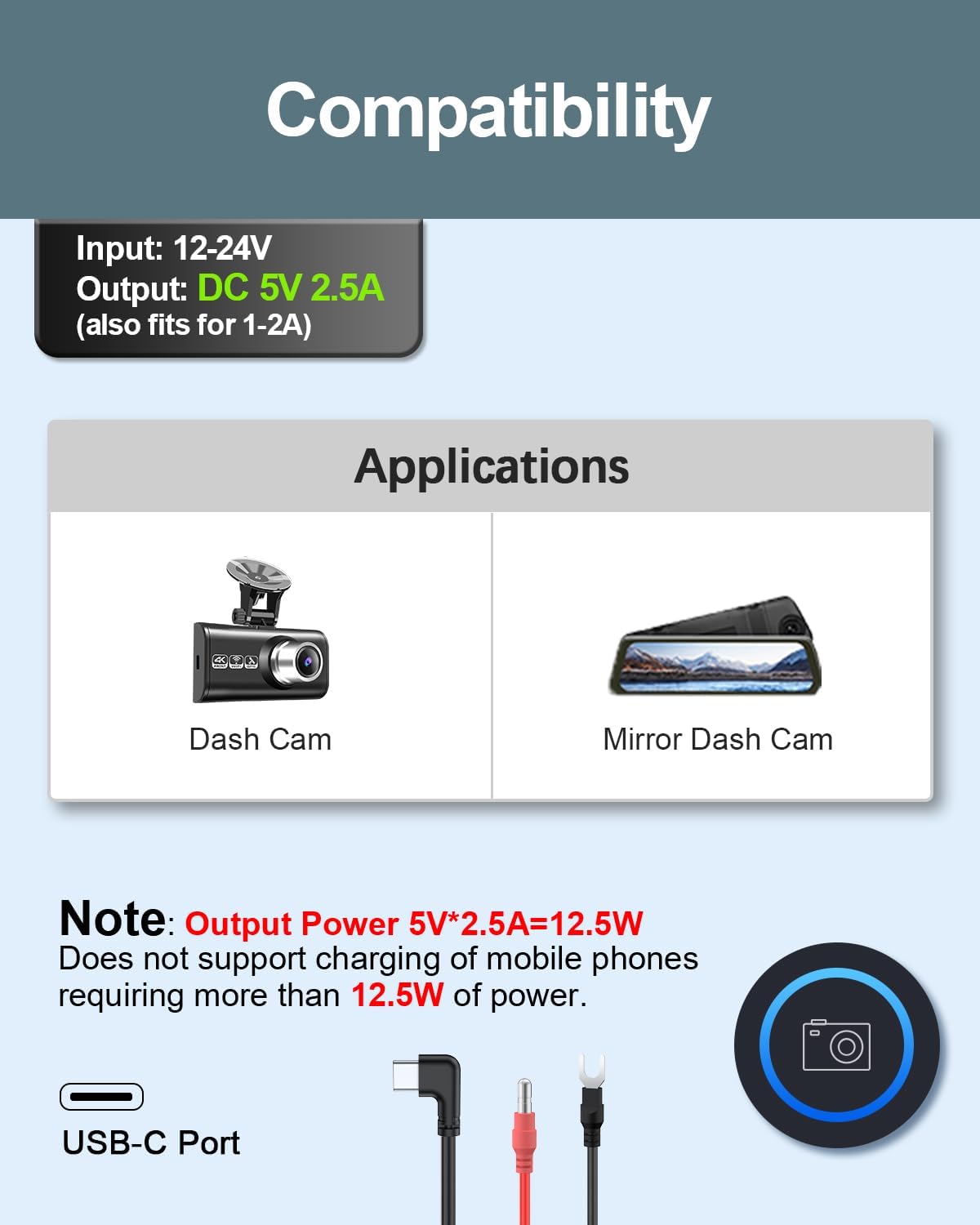 USB-C Dash Cam Hardwire Kit - Image 6