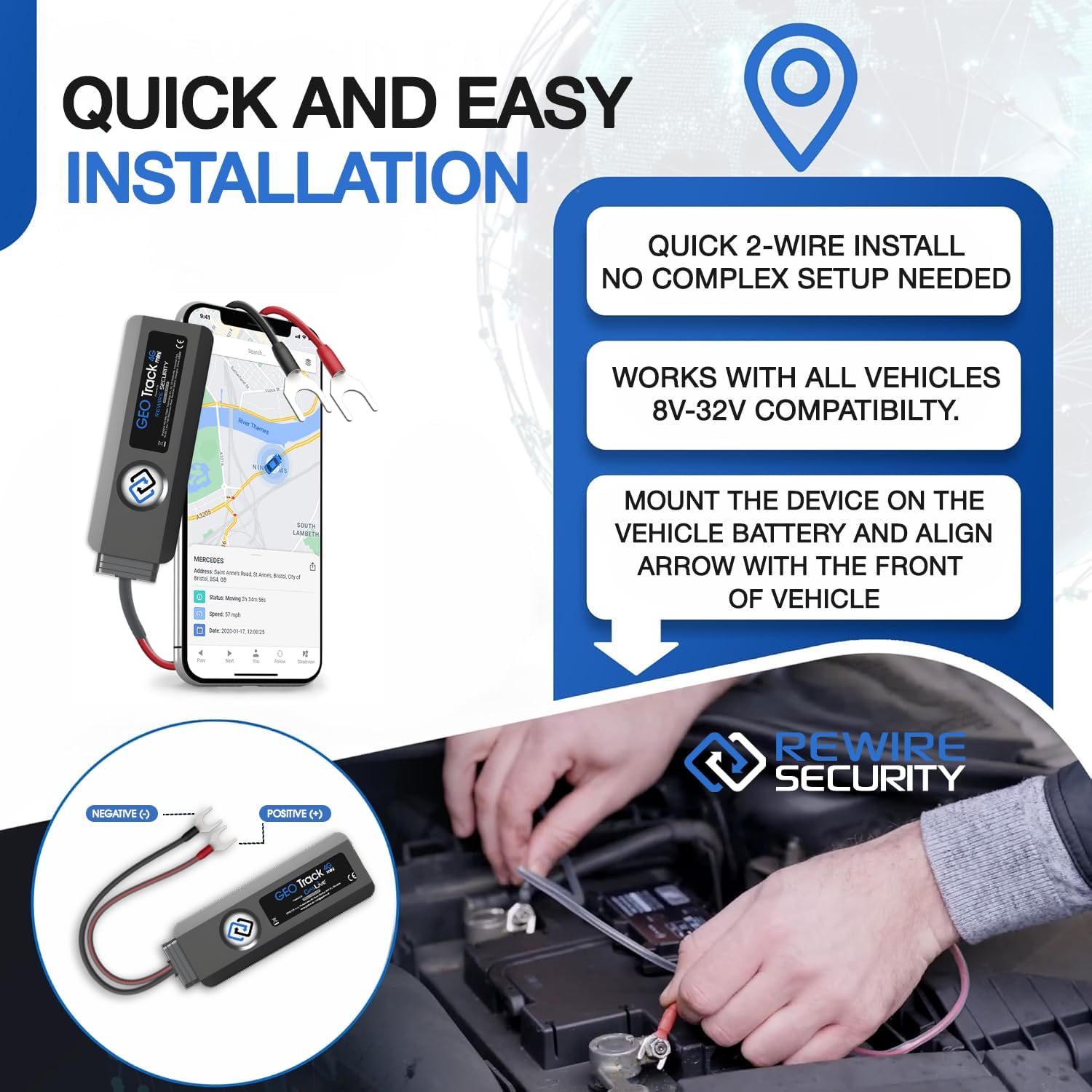 4G GPS Vehicle Tracker – Real-Time GPS Tracker for Cars, Vans & Fleet Vehicles - Image 3