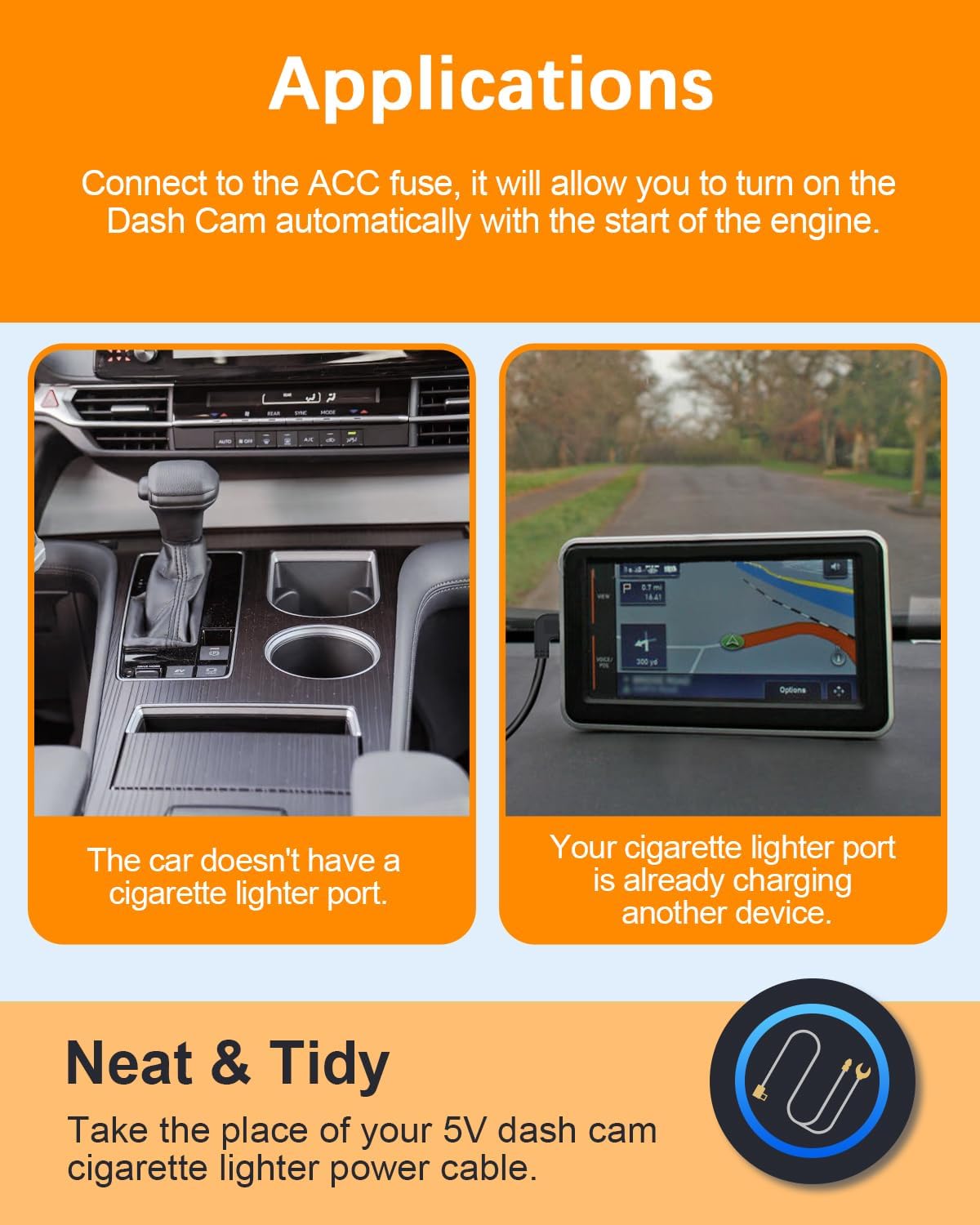 Mini USB Dash Cam Hardwire Kit - Image 5