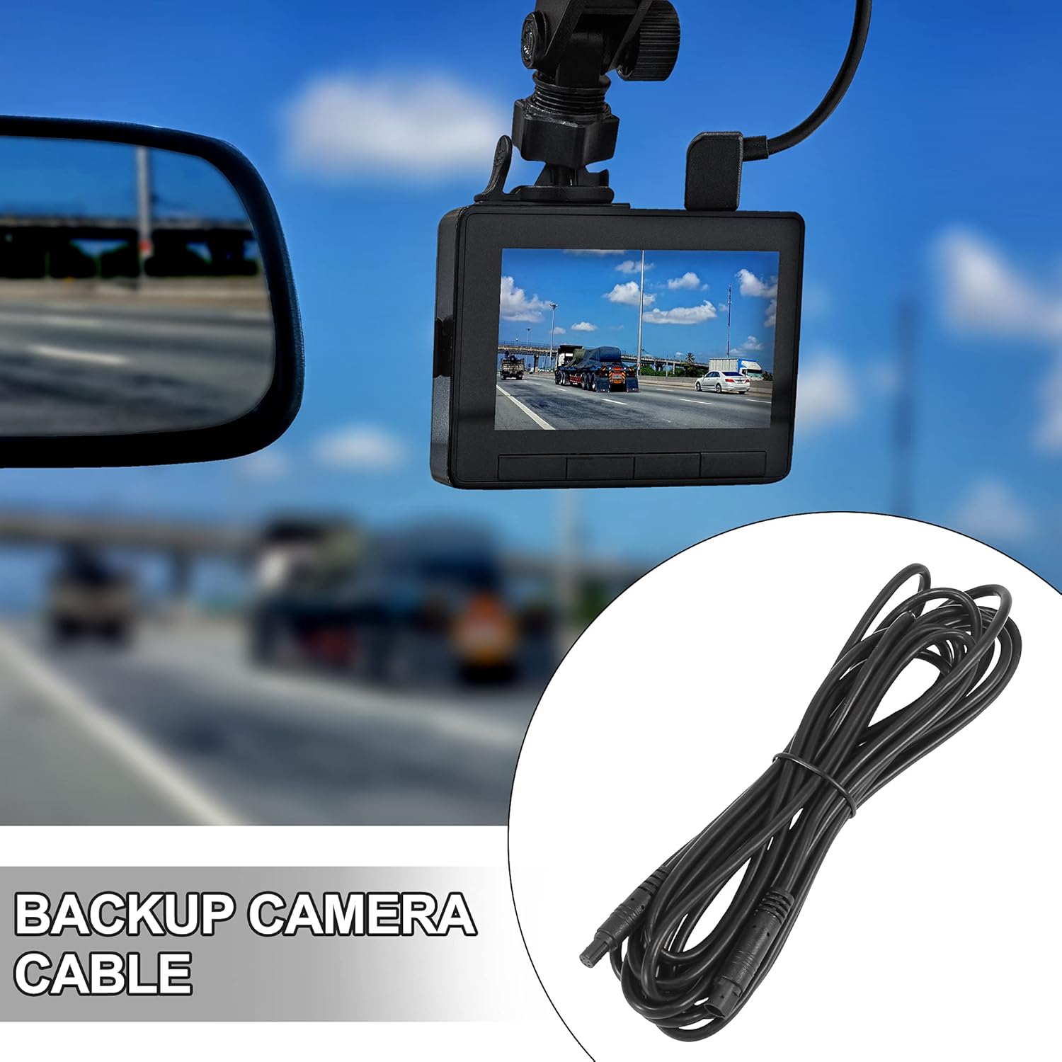 5 Pin Backup Camera Extension Cable - 4M Rear View Camera Extension Lead - Image 4