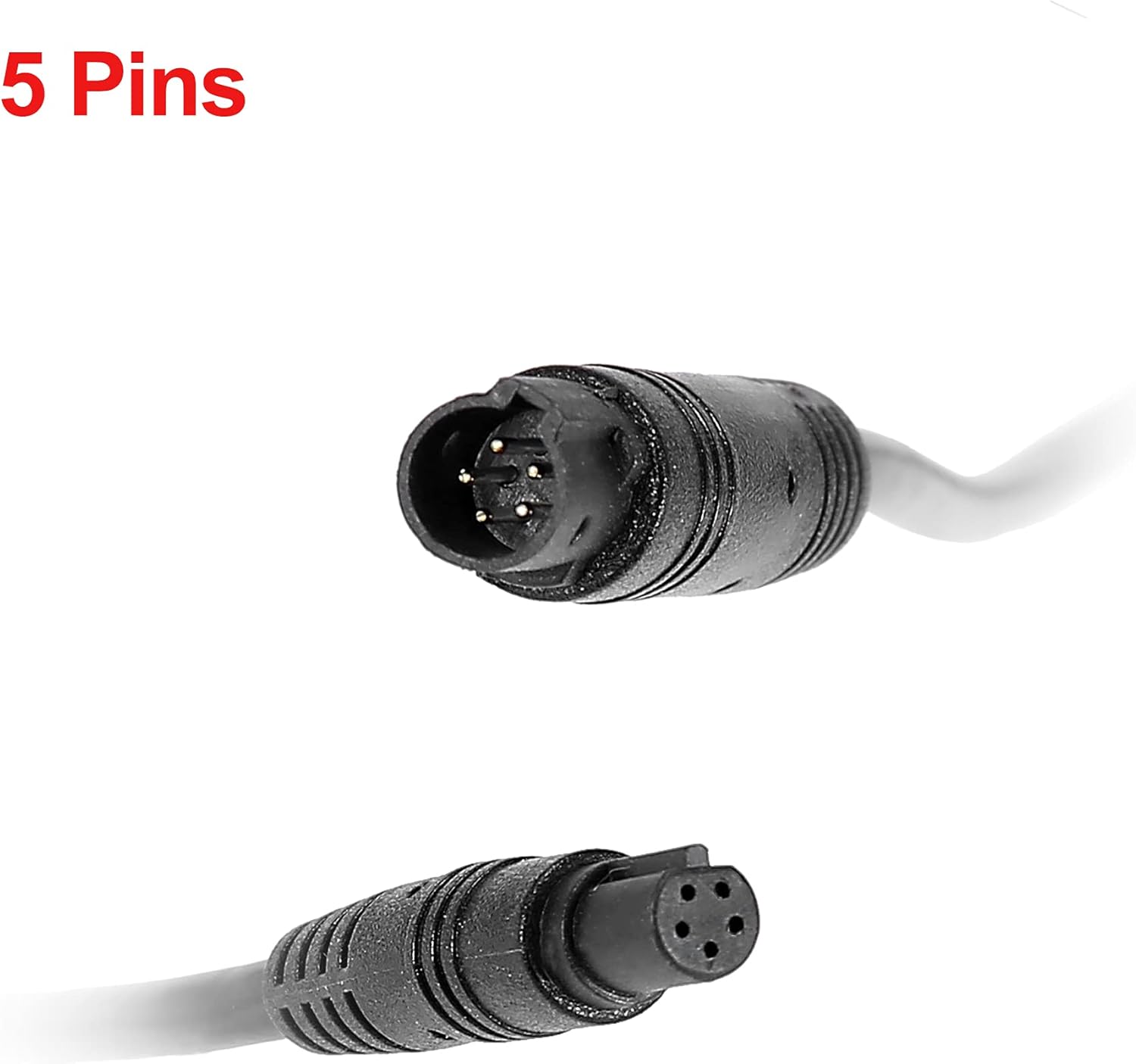 5 Pin Backup Camera Extension Cable - 4M Rear View Camera Extension Lead - Image 2