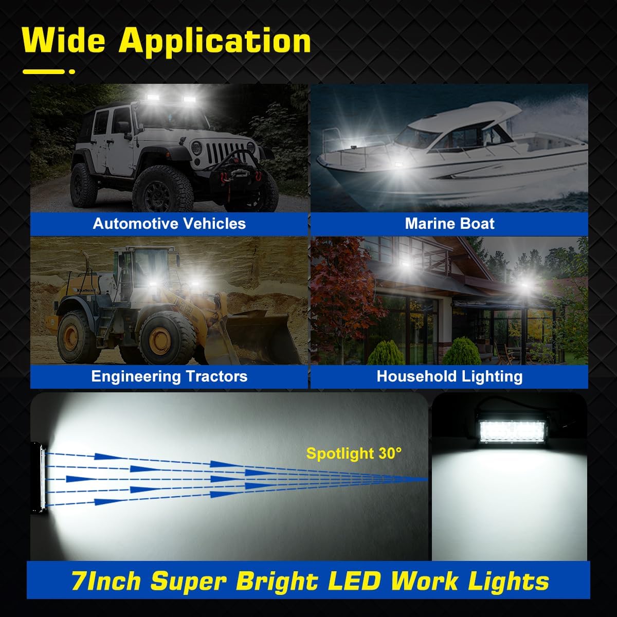 7 Inch LED Light Bar Kit - Image 8