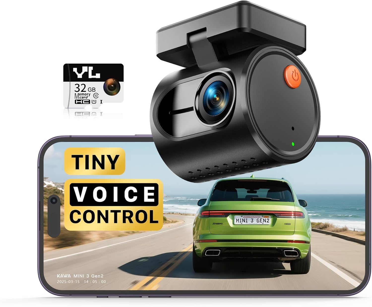 2K Mini Dash Cam – Compact Dash Camera with WiFi.