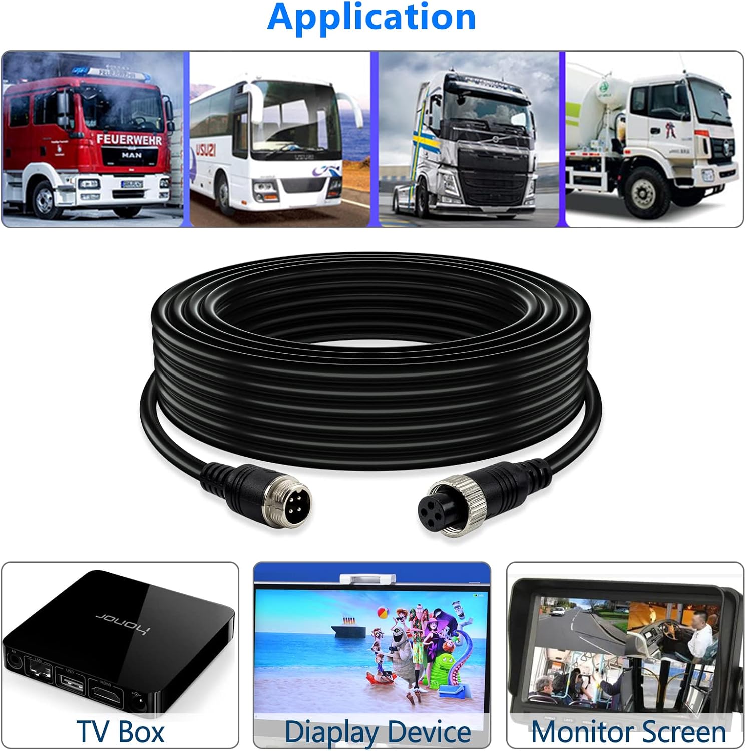 4 Pin Aviation Extension Cable 15M - Image 6