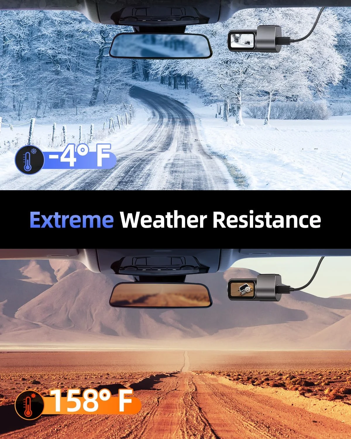 4K Mini Front Dash Cam with WiFi & 360° Rotation - Image 10