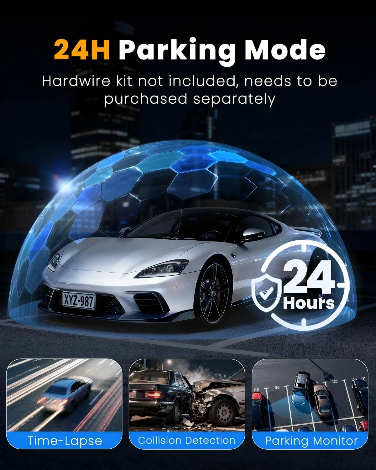 4 Channel 4K 360° Dash Cam with GPS, WiFi & Parking Mode - Image 7