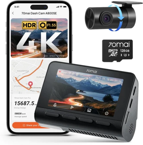 4K Front Dash Cam with GPS