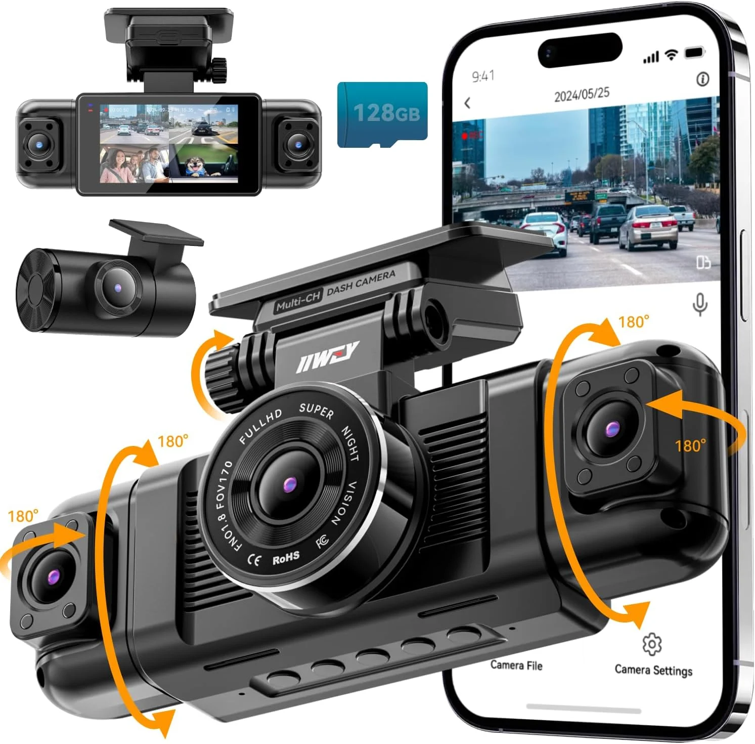 4 Channel In-Cab Dash Camera