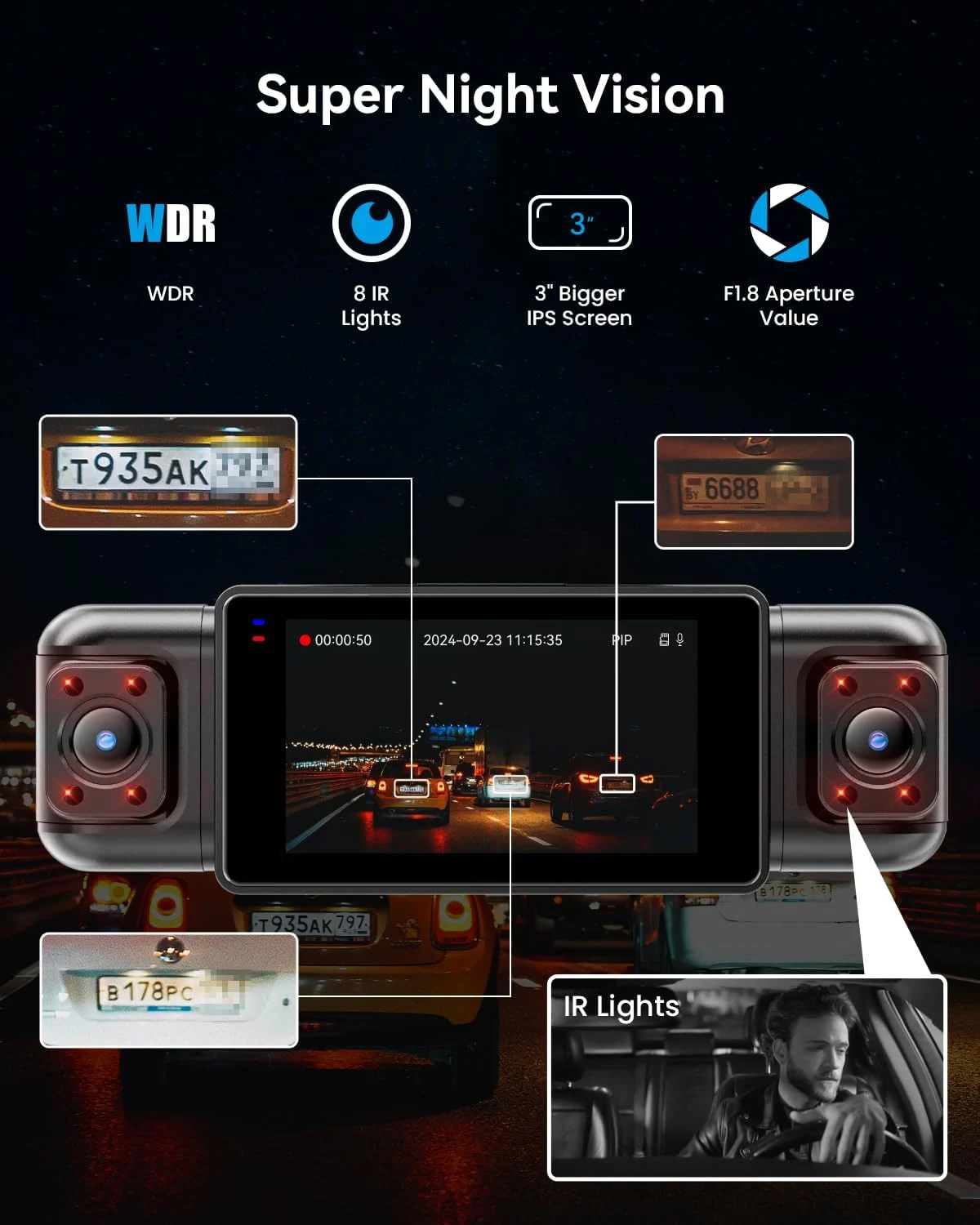 4 Channel In-Cab Dash Camera with WiFi & Parking Mode | Professional Installation - Image 4