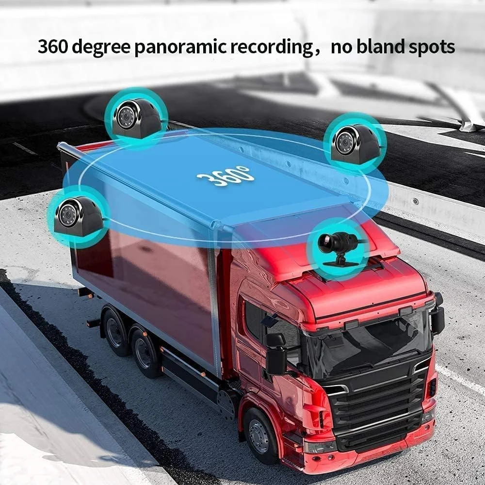 4 Channel HD Commercial Vehicle Camera System with 7" Monitor & GPS - Image 2