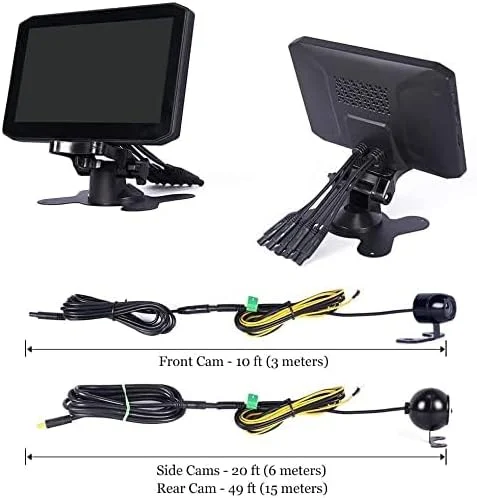 4 Channel HD Commercial Vehicle Camera System with 7" Monitor & GPS - Image 5