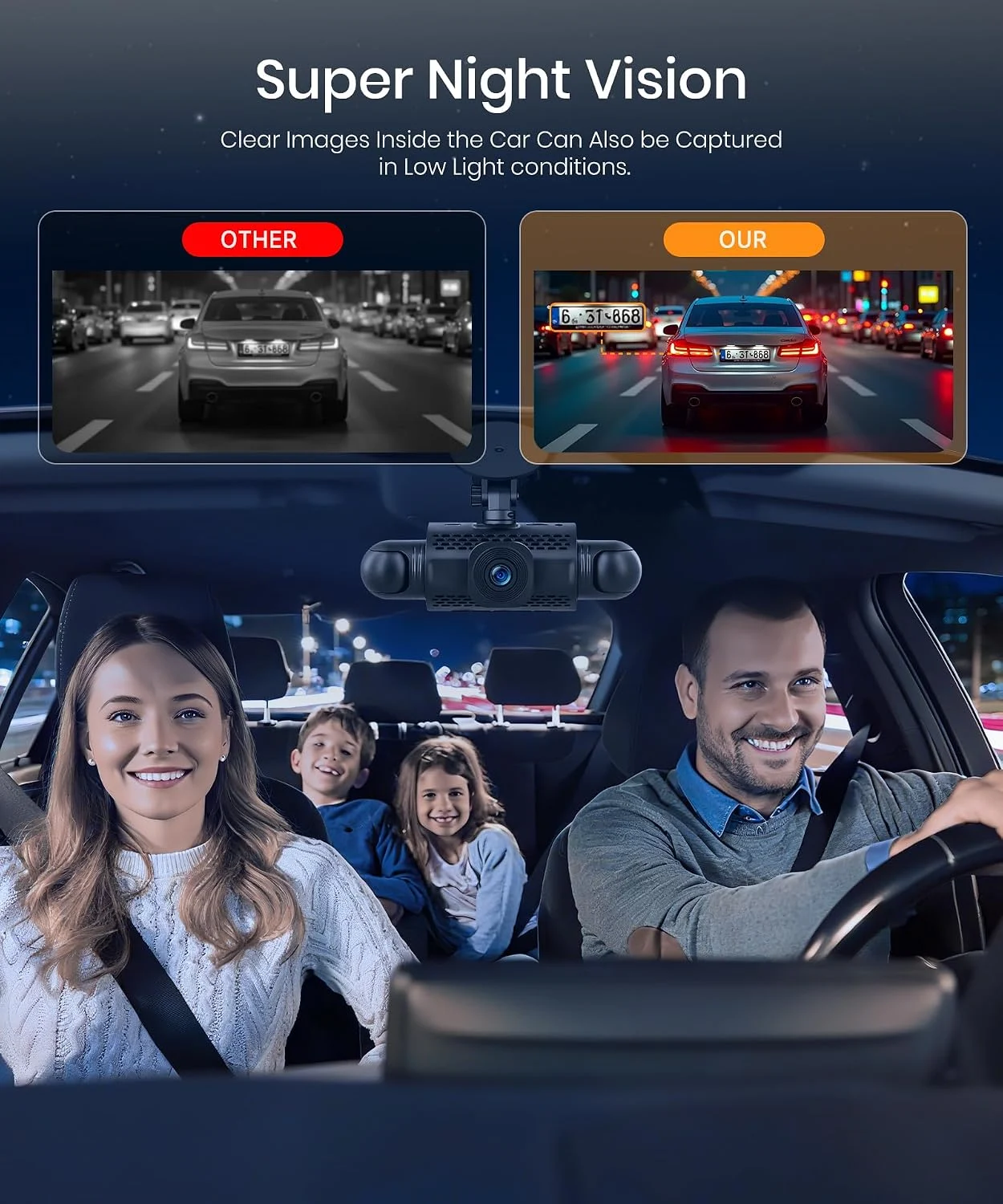 4 Channel 360° In-Cab Dash Camera with WiFi & Parking Mode - Image 6