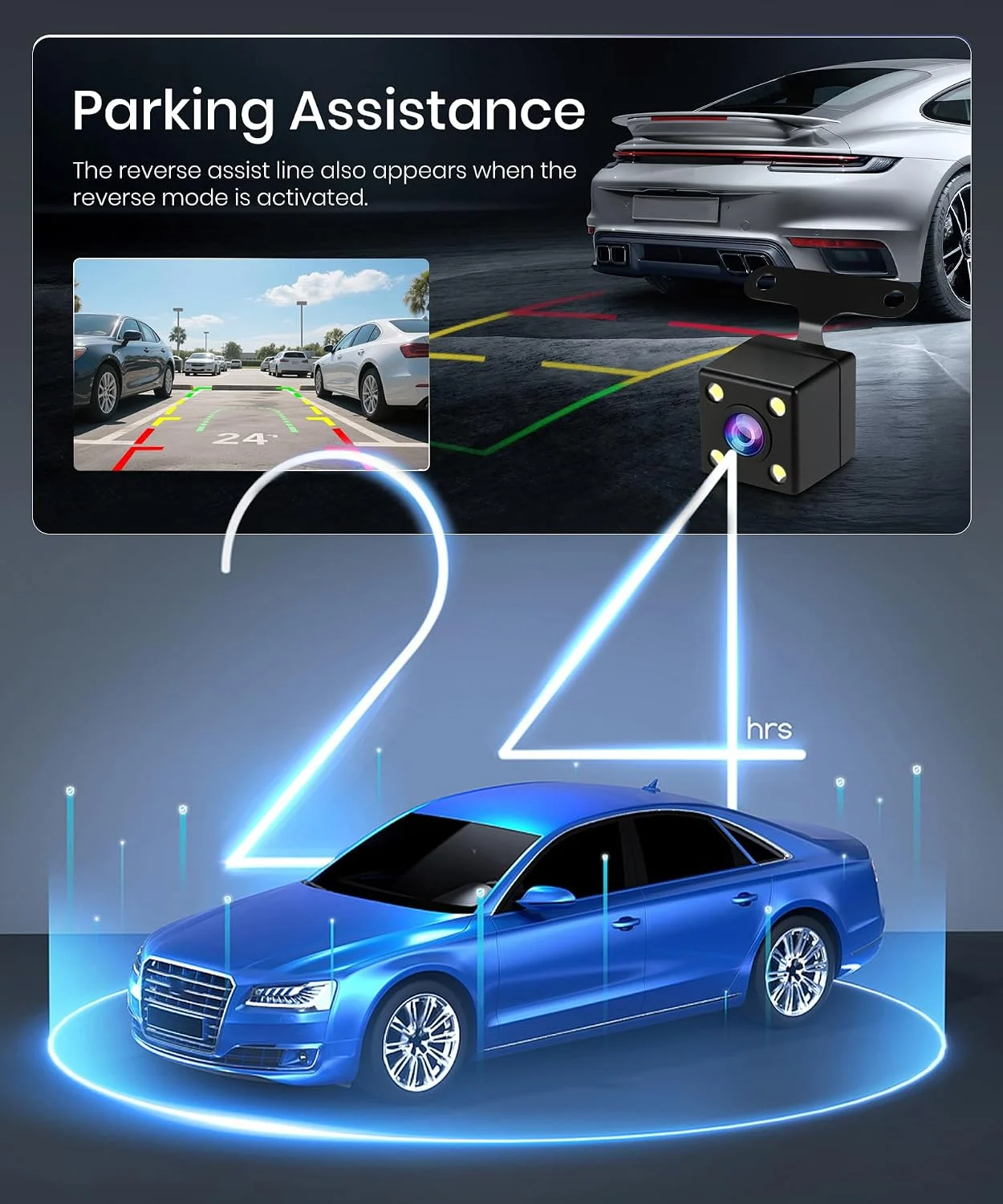 4 Channel 360° In-Cab Dash Camera with WiFi & Parking Mode - Image 7