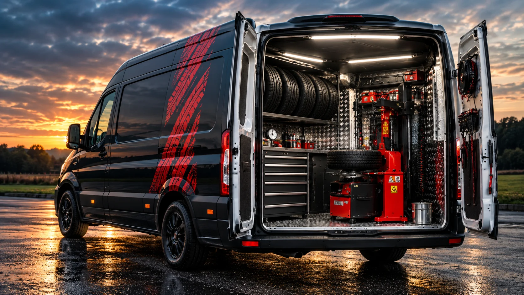 Mobile tyre Van Conversion